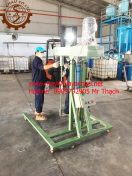 Máy khuấy nâng hạ tự động cho thùng IBC 1000 lít