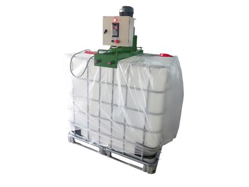 Máy khuấy nước rửa chén thùng IBC 1000 lít