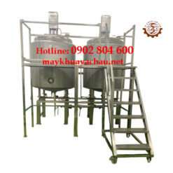 Bồn khuấy trộn gia nhiệt kết hợp sàn thao tác