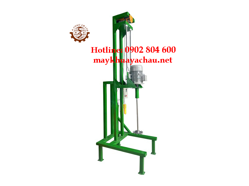 Máy khuấy keo nâng hạ bằng tời điện