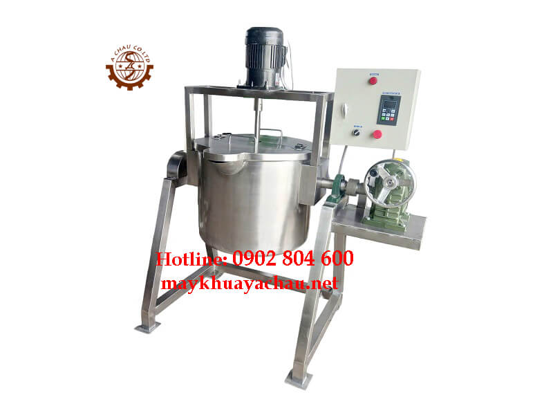Bồn khuấy hút chân không nghiêng thùng đổ liệu