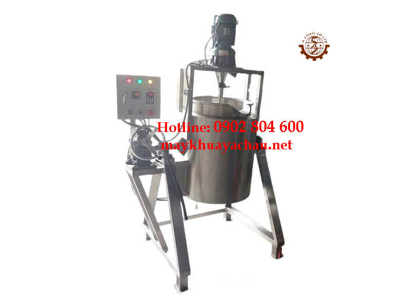 Bồn khuấy trộn gia nhiệt nghiêng thùng đổ liệu