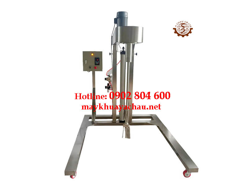 Máy khuấy inox nâng hạ thùng IBC 1000 lít