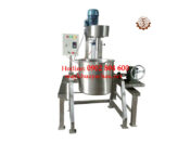 Máy khuấy kết hợp bồn inox nghiêng đổ liệu