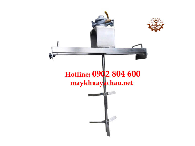 Máy khuấy khí nén gá thùng IBC 1000 lít