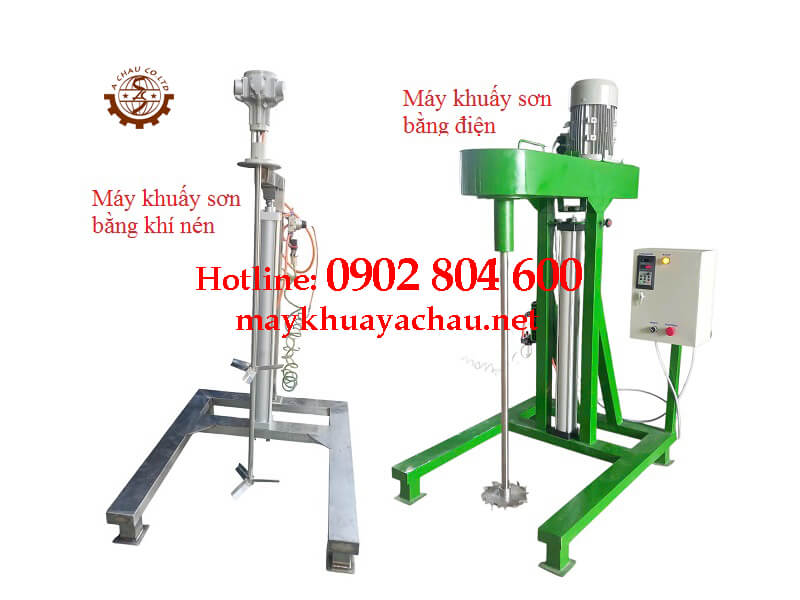 Máy khuấy sơn bằng khí nén hay điện