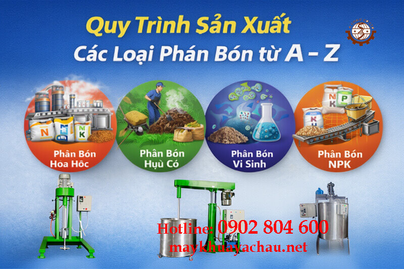 Quy trình sản xuất các loại phân bón