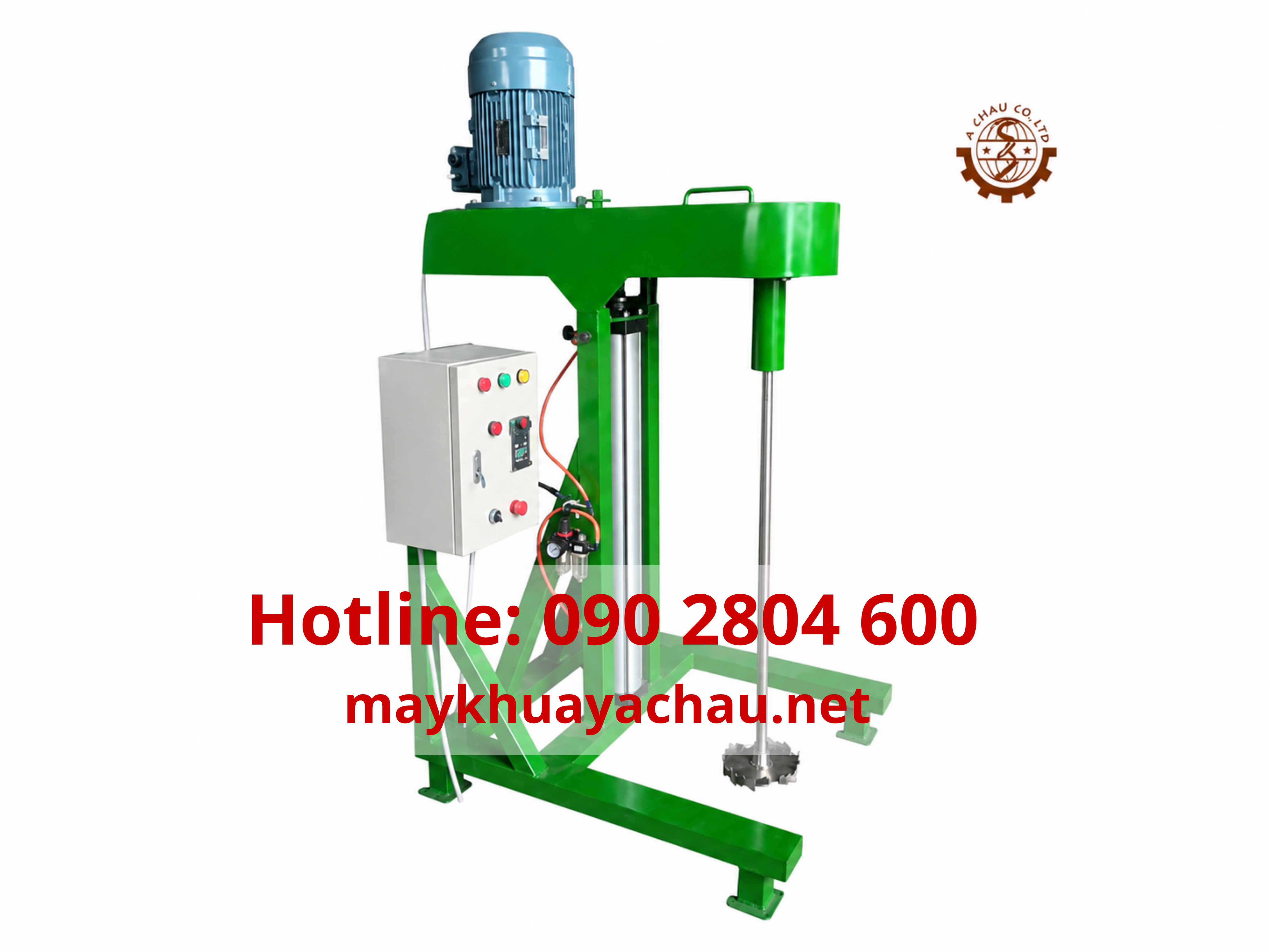 Máy khuấy sơn 100 lít Á Châu dùng trong sản xuất sơn, hóa chất và dung dịch công nghiệp