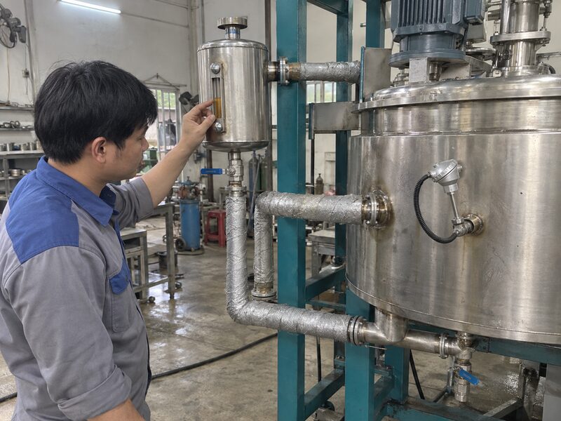 Hệ thống dầu truyền nhiệt của bồn khuấy