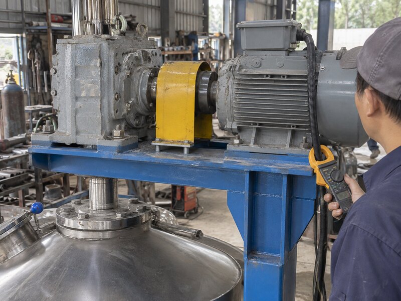 Motor giảm tốc máy khuấy hóa chất đặc