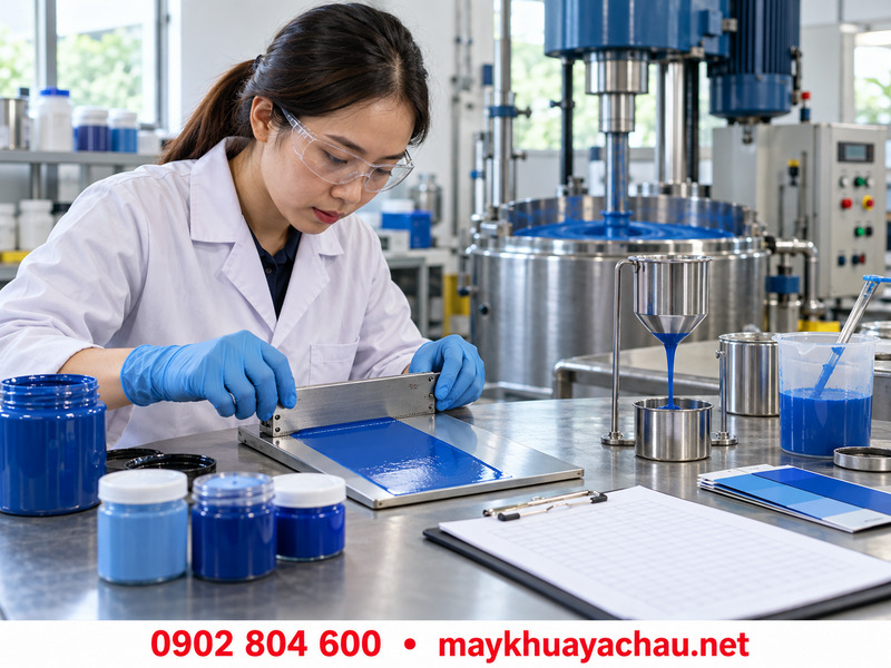 Kiểm tra độ mịn và độ ổn định màu sơn