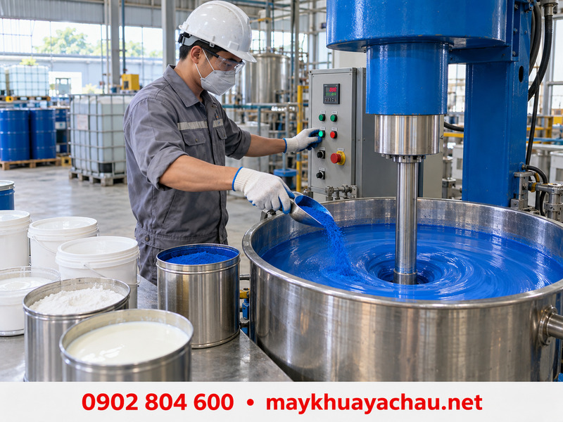 Quy trình khuấy phân tán sơn đúng cách