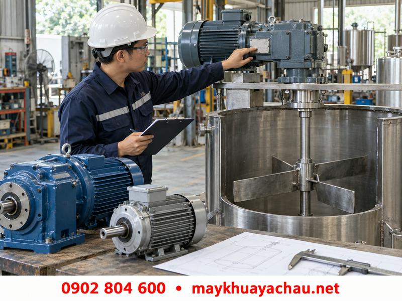 Sai lầm khi lựa chọn motor máy khuấy