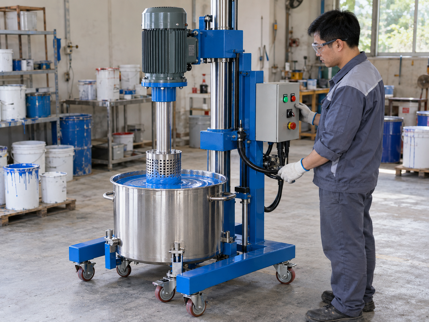 So sánh bề mặt sơn trước và sau khi nghiền đạt độ mịn