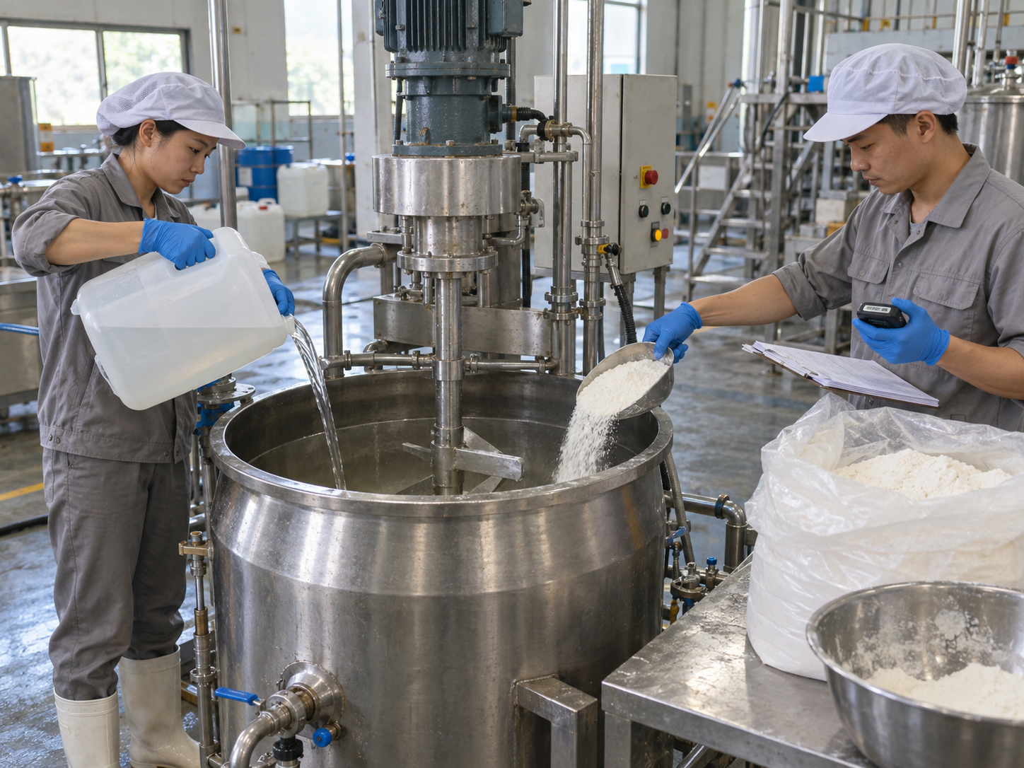 Thứ tự nạp nguyên liệu ảnh hưởng đến độ đồng đều khi khuấy