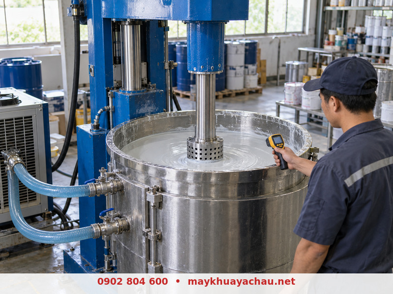 Kiểm soát nhiệt độ khi sử dụng máy nghiền rổ