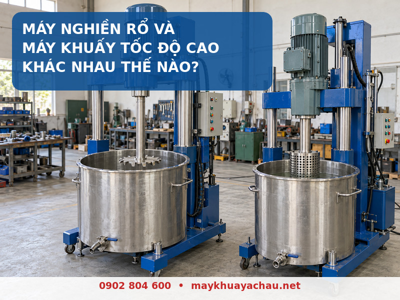 Máy nghiền rổ và máy khuấy tốc độ cao khác nhau thế nào