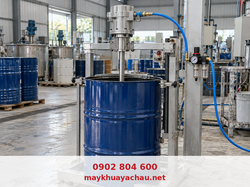 Máy khuấy khí nén cho thùng dung môi