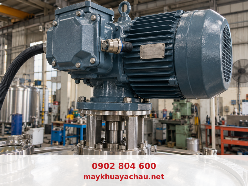 Motor chống cháy nổ lắp trên máy khuấy công nghiệp