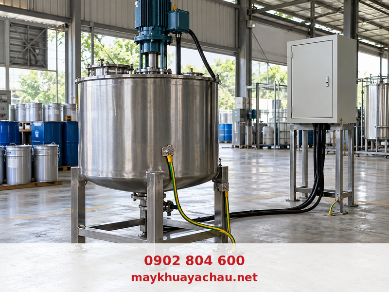 Nối đất và liên kết đẳng thế cho máy khuấy dung môi